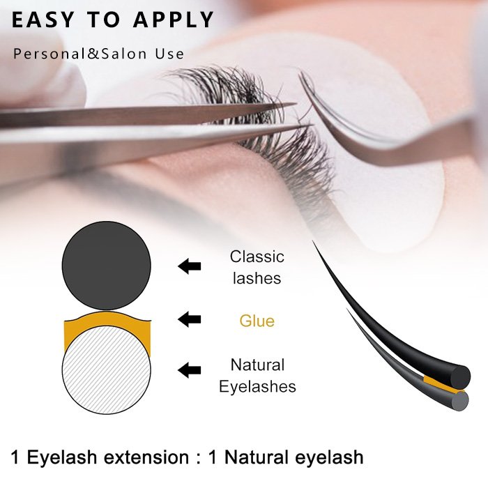 Classic Fluffy Eyelash Extensions Mink Eyelash