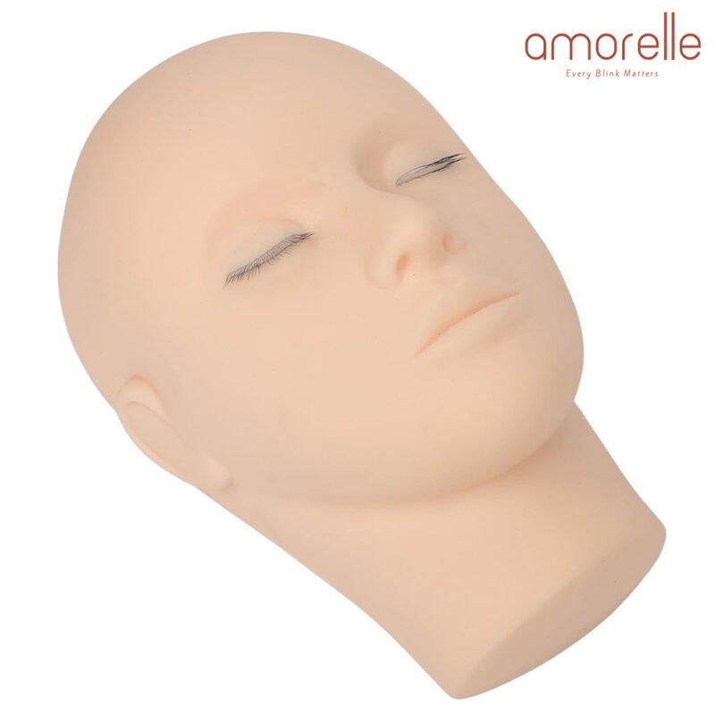 Lashing Mannequin Head Premium Practice Soft Silicone Mannequin Head ...
