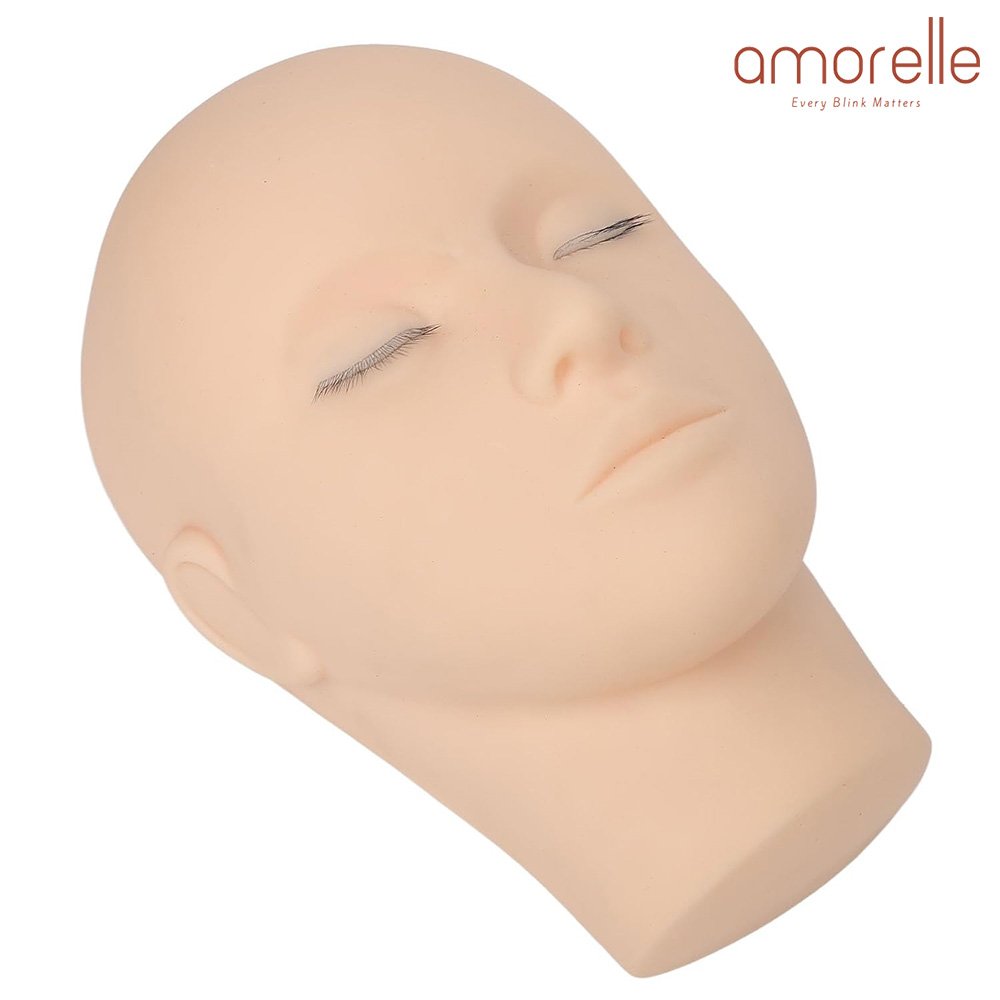 Lash Mannequin Head With Embedded Layered eyelashes